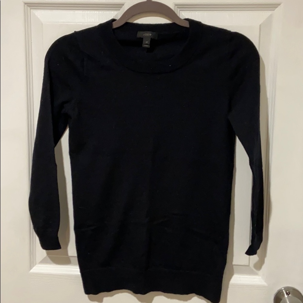 JCrew black wool sweater